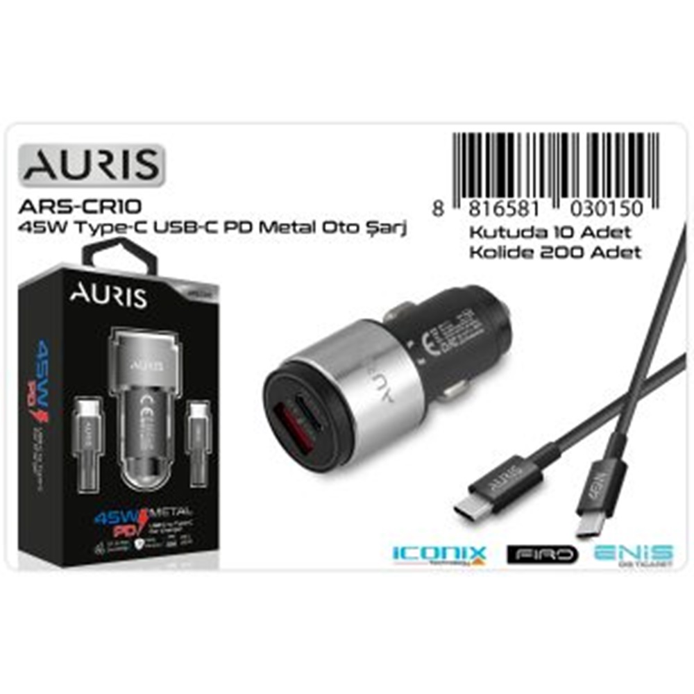 Auris CR10 Type-c PD Oto Set