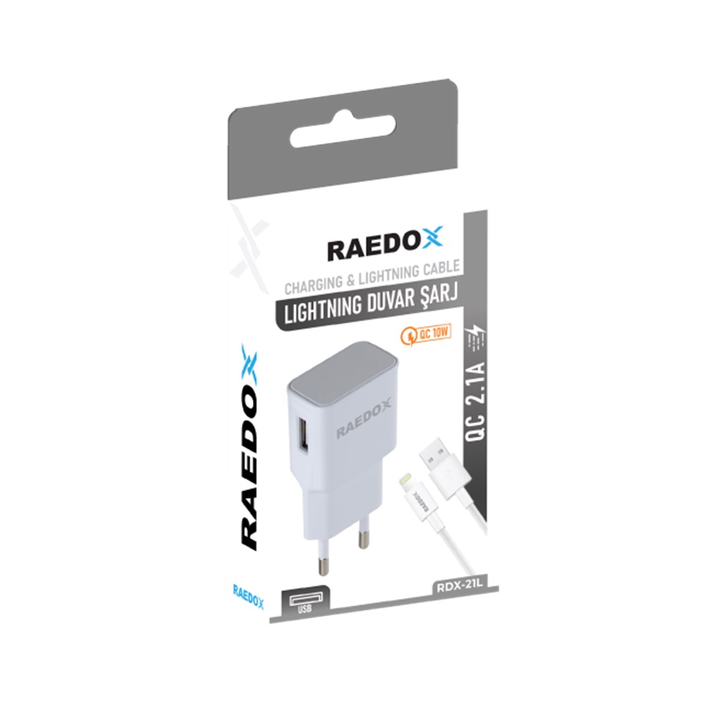 Raedox 10W 2.1 A Lightning Duvar Şarjı