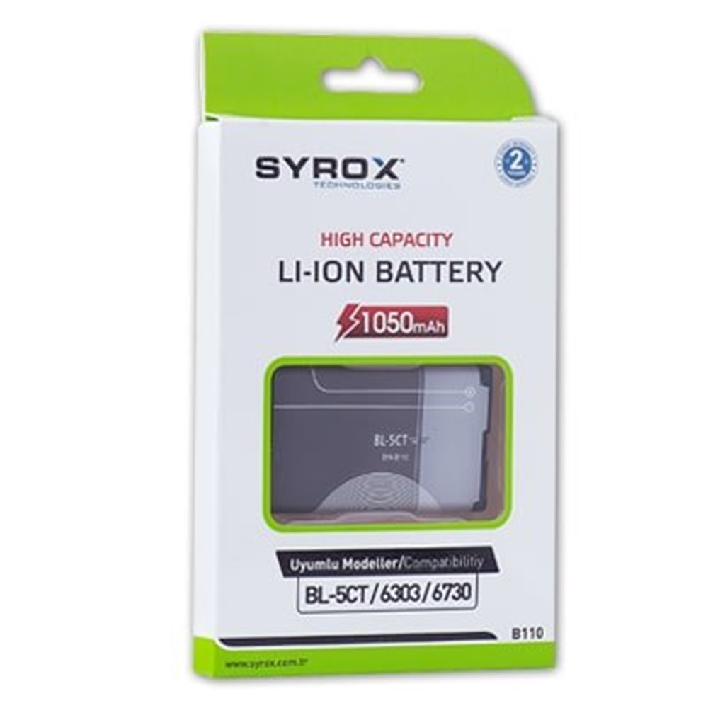 Syrox Nokia BL-5CT / 6303 Batarya - SYX-B110