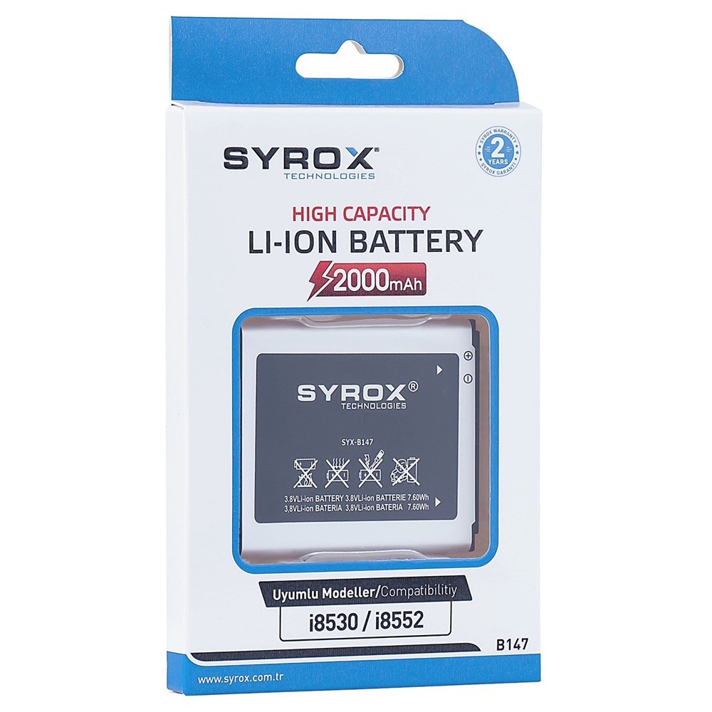 Syrox Samsung 8530 /İ8552 Batarya - SYX-B147