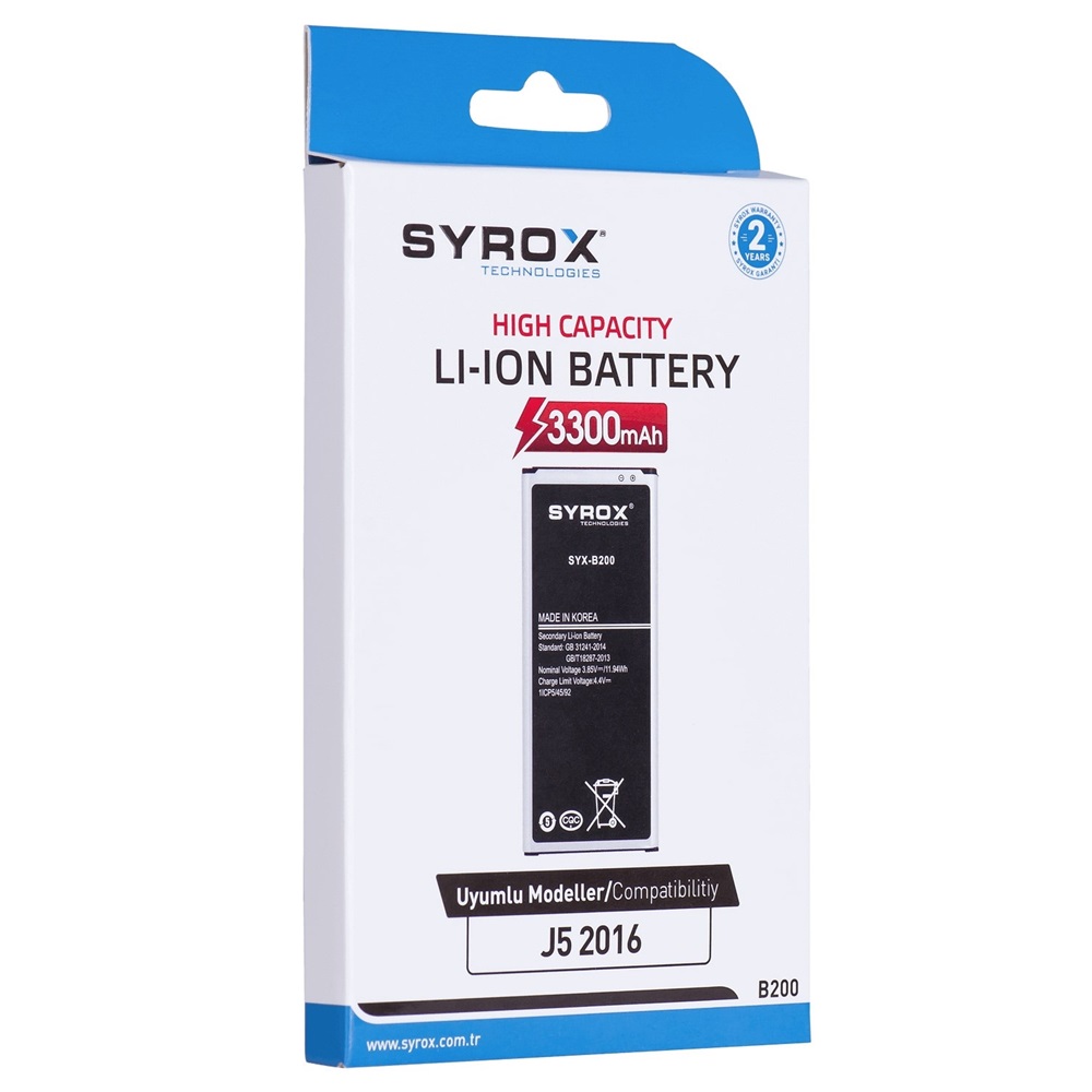 Syrox Samsung J5 2016 Batarya - SYX-B200