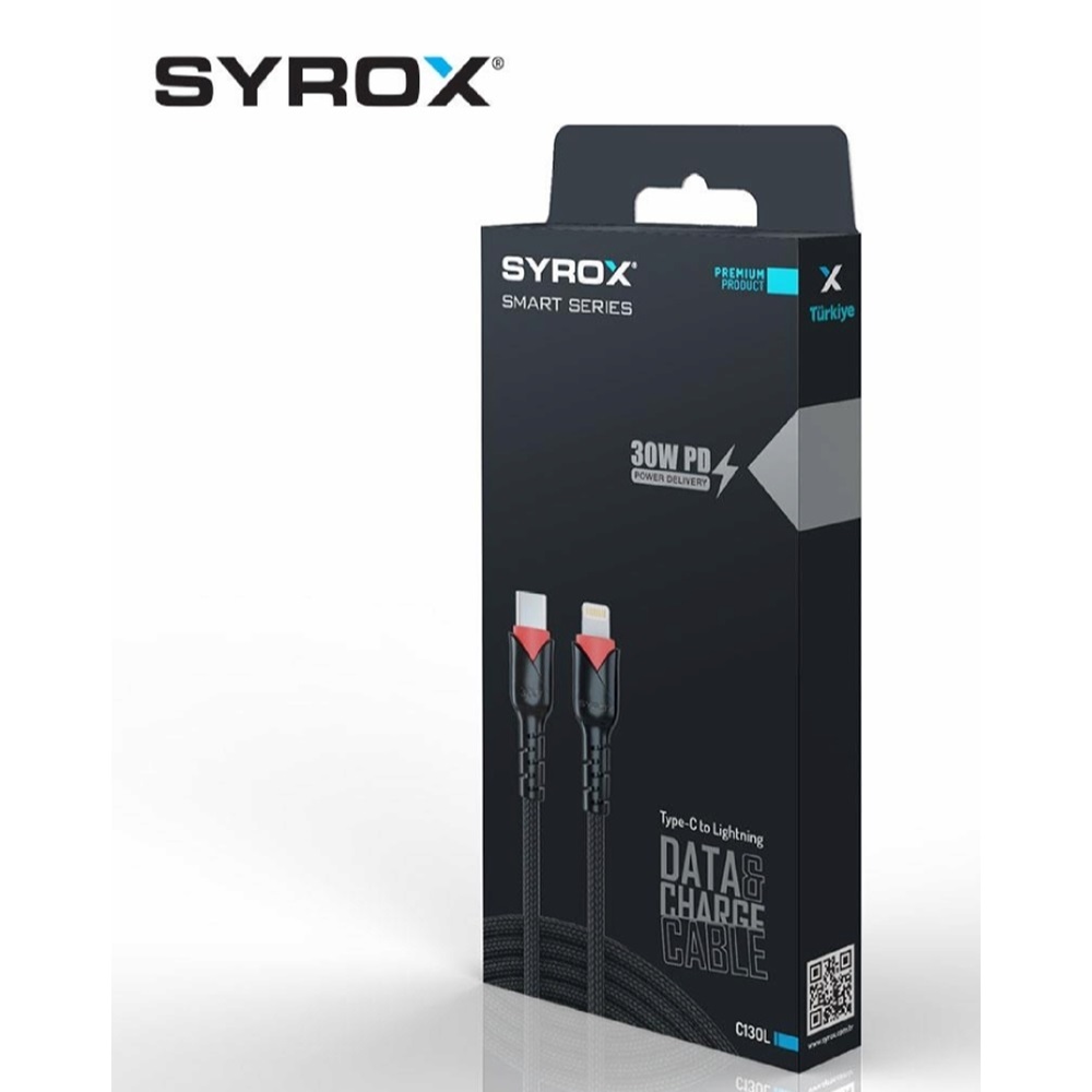 Syrox PD 30W Type-c To Lightning Kablo