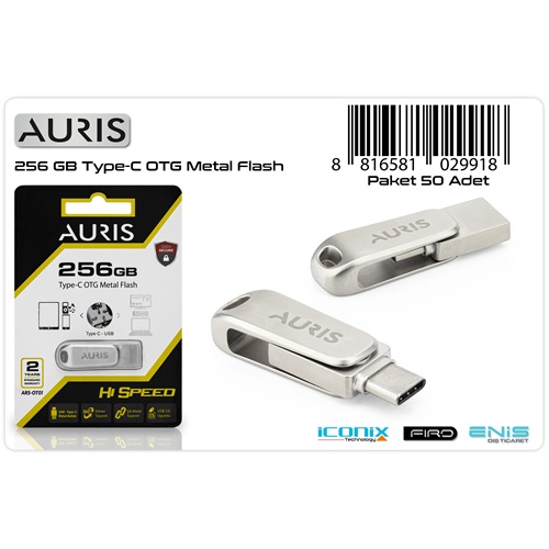 Auris 256 GB Type-C OTG Flash