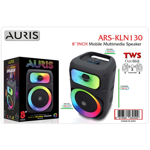 Auris KLN130 Speaker 8 inç