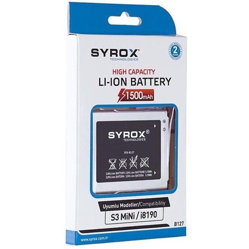 Syrox Samsung S3 Mini / İ8190 / 8160 ACE2 Batarya - SYX-B127