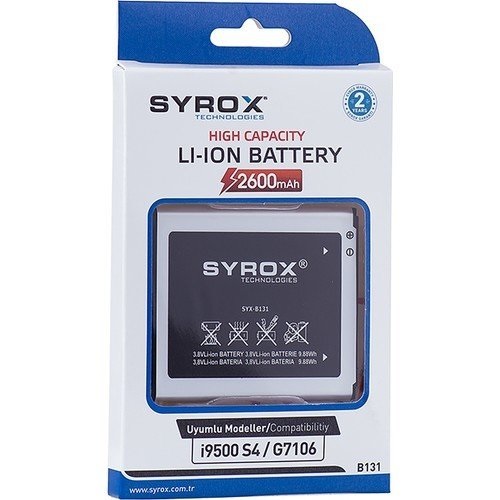 Syrox Samsung S4 / İ9500 / G7106 Batarya - SYX-B131