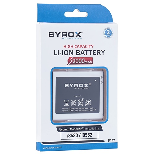 Syrox Samsung 8530 /İ8552 Batarya - SYX-B147