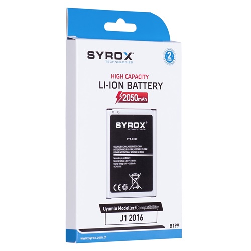 Syrox Samsung J1 2016 Batarya - SYX-B199