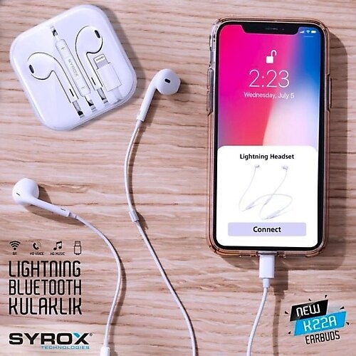 Syrox Orjinal Görünümlü İphone Kulaklık K22A