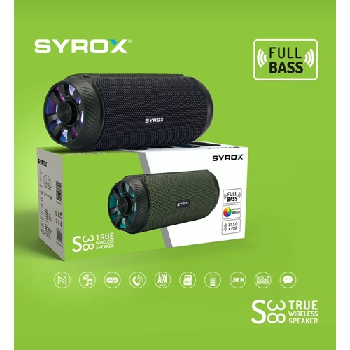 Syrox TWS BT 5.1 Multicolor Led Bluetooth Speaker